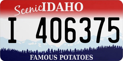 ID license plate I406375