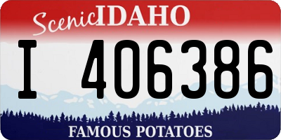 ID license plate I406386