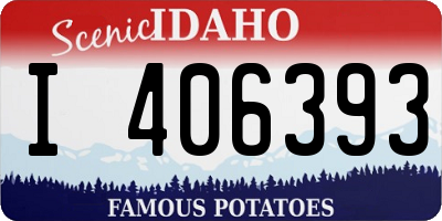 ID license plate I406393