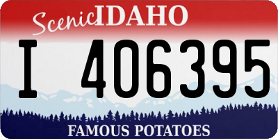 ID license plate I406395