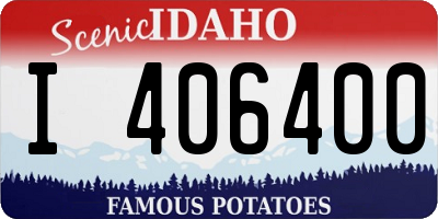 ID license plate I406400