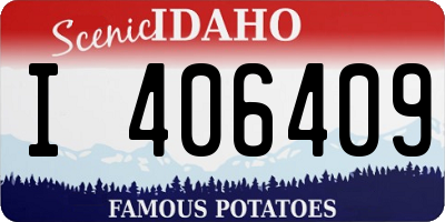 ID license plate I406409