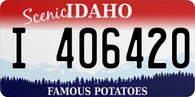 ID license plate I406420