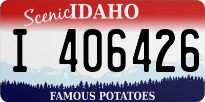 ID license plate I406426