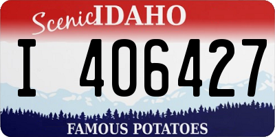 ID license plate I406427