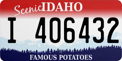 ID license plate I406432