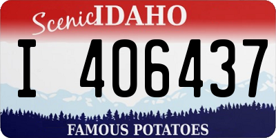 ID license plate I406437