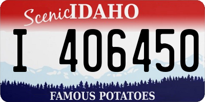 ID license plate I406450