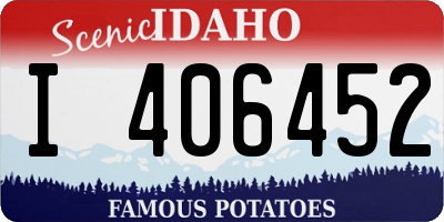 ID license plate I406452