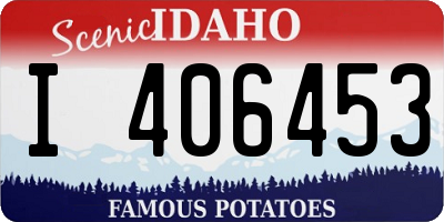 ID license plate I406453
