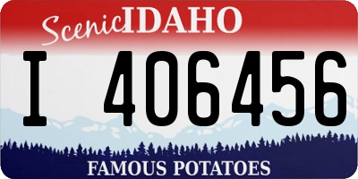 ID license plate I406456