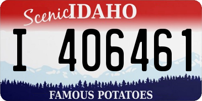 ID license plate I406461