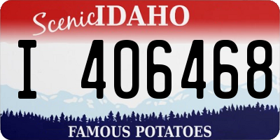 ID license plate I406468