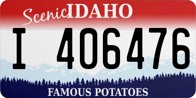 ID license plate I406476