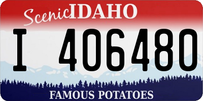 ID license plate I406480