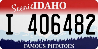 ID license plate I406482