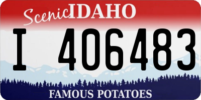 ID license plate I406483
