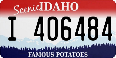 ID license plate I406484