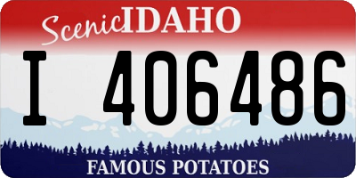 ID license plate I406486