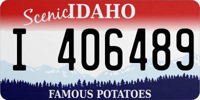 ID license plate I406489