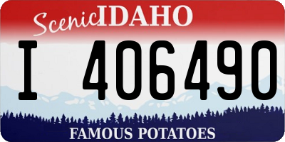 ID license plate I406490