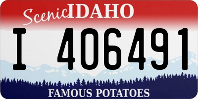 ID license plate I406491