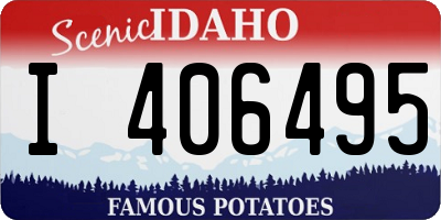 ID license plate I406495