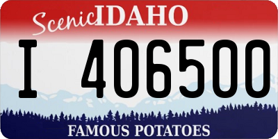 ID license plate I406500