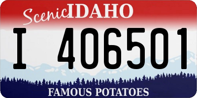 ID license plate I406501