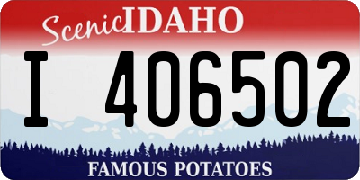 ID license plate I406502