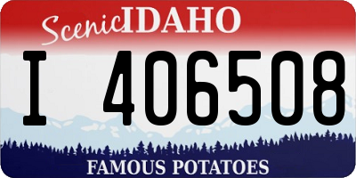 ID license plate I406508
