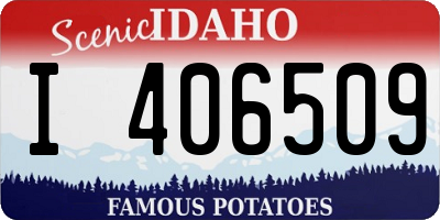 ID license plate I406509