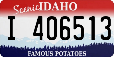 ID license plate I406513
