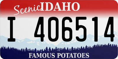 ID license plate I406514