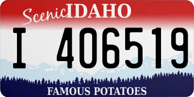 ID license plate I406519