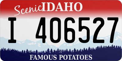 ID license plate I406527
