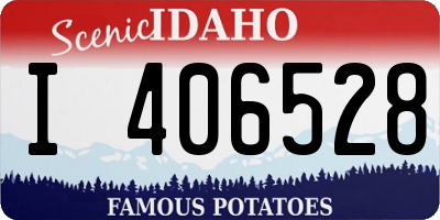 ID license plate I406528