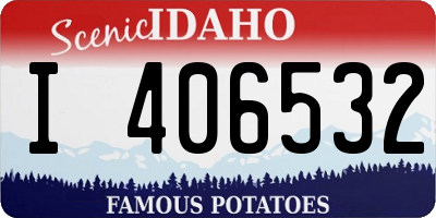 ID license plate I406532