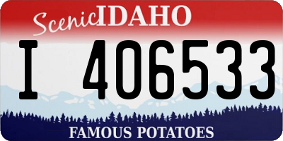ID license plate I406533