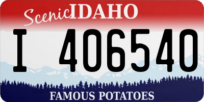 ID license plate I406540