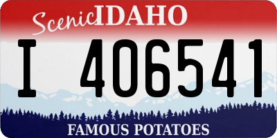 ID license plate I406541