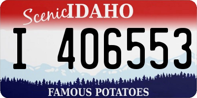 ID license plate I406553