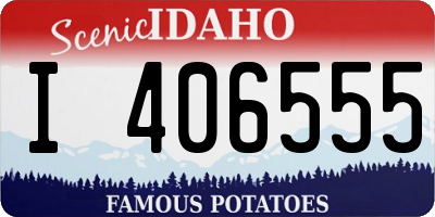 ID license plate I406555
