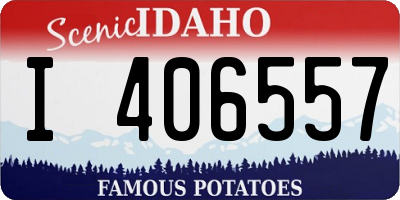 ID license plate I406557