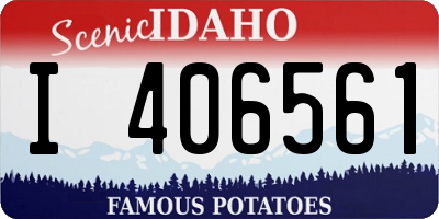 ID license plate I406561