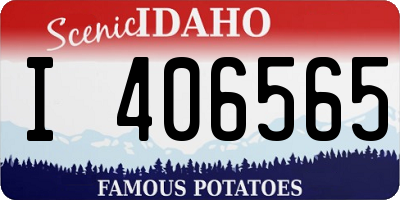 ID license plate I406565