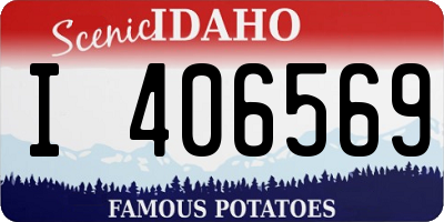ID license plate I406569