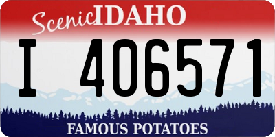 ID license plate I406571