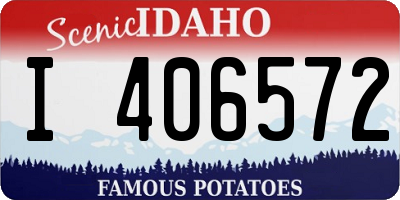 ID license plate I406572