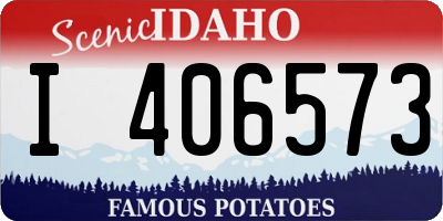 ID license plate I406573